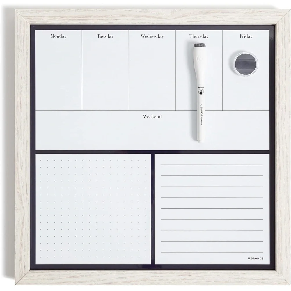 White and Black Weekly Planner Board
